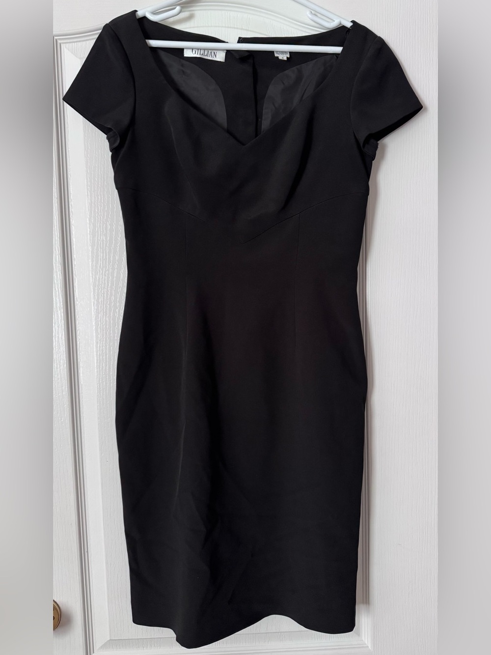 Vintage Gillian Black Silk Little Black Dress